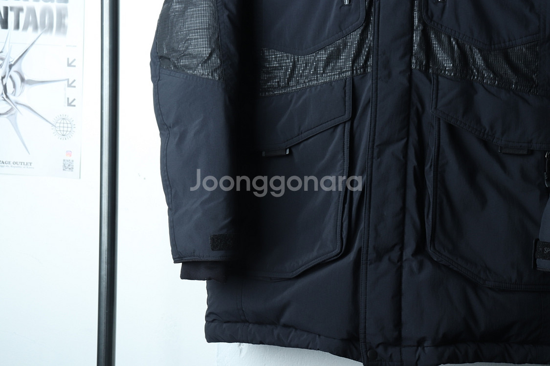 W(S) 코오롱스포츠 패딩 점퍼자켓 네이비 구스다운--3