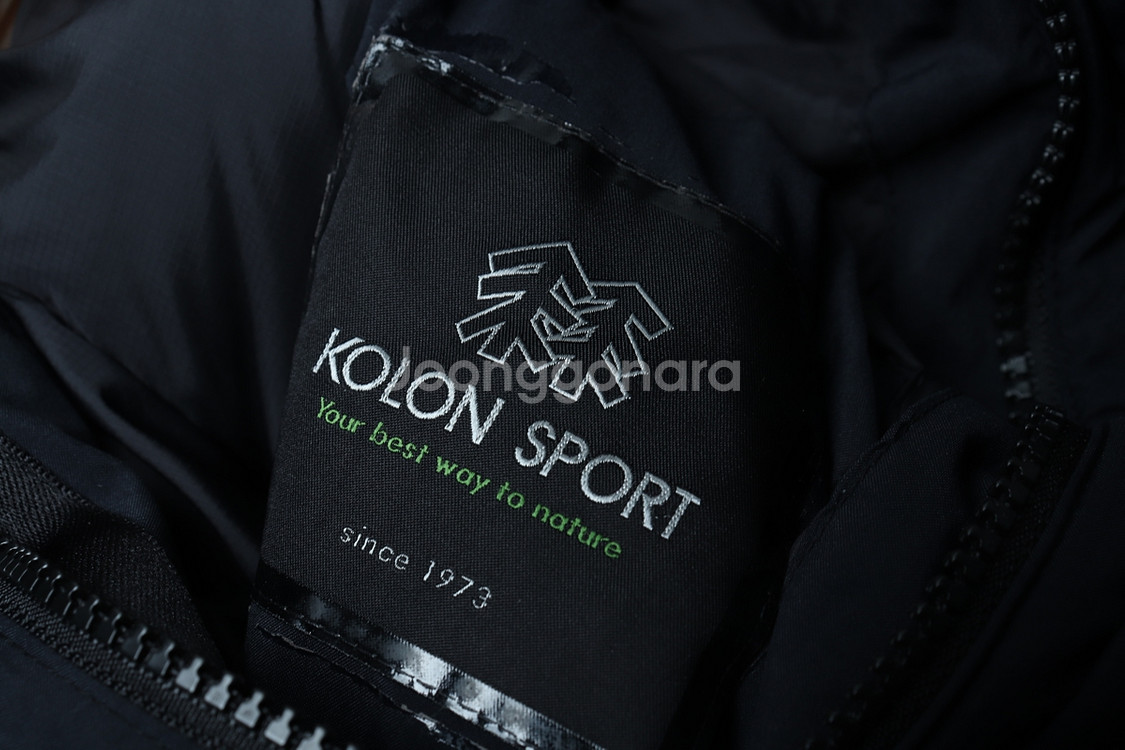 W(S) 코오롱스포츠 패딩 점퍼자켓 네이비 구스다운--4