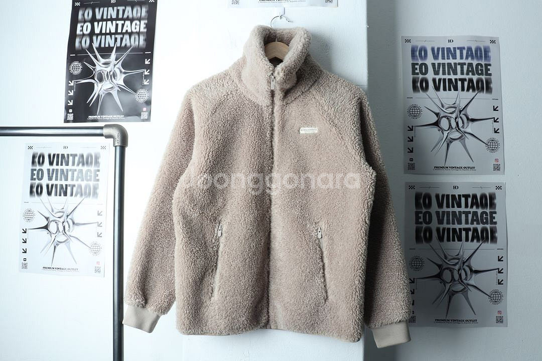 (S) 디스커버리 패딩 점퍼자켓 베이지 후리스--1