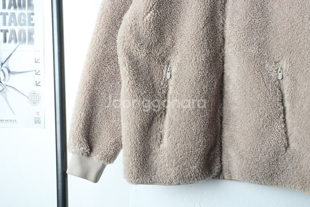 (S) 디스커버리 패딩 점퍼자켓 베이지 후리스--3