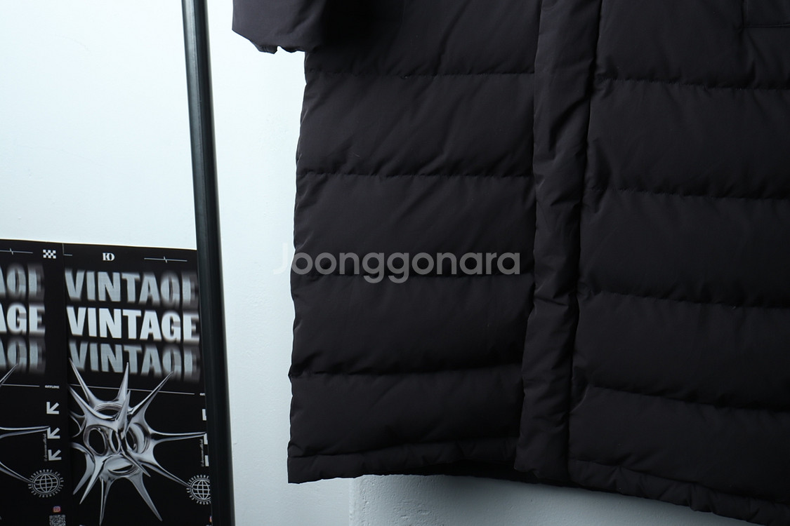 (S-M) 르꼬끄 롱패딩 점퍼자켓 블랙 덕다운--3