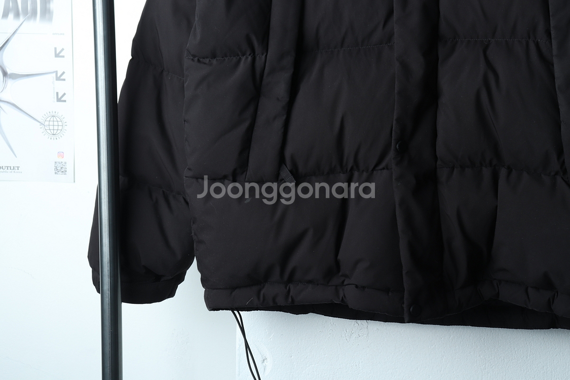 (L) 컬럼비아 패딩 점퍼자켓 블랙 구스다운 올드스쿨--3