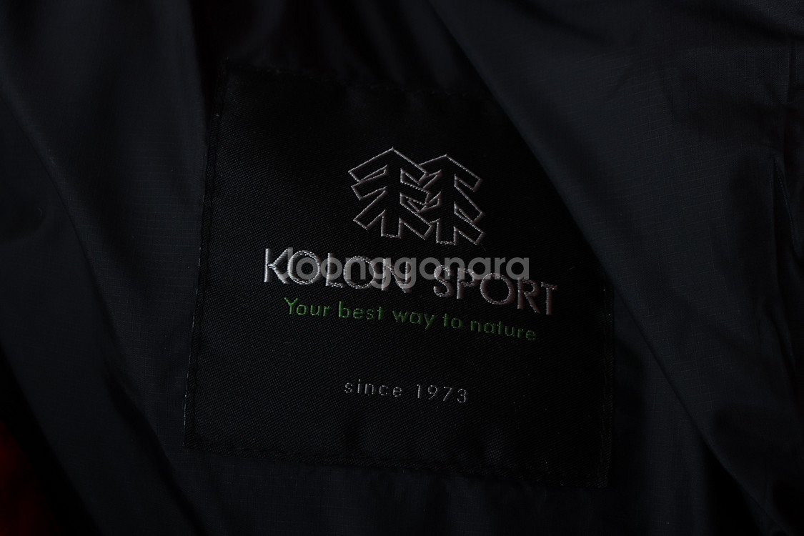 (S) 코오롱스포츠 패딩 점퍼자켓 레드 구스다운--4