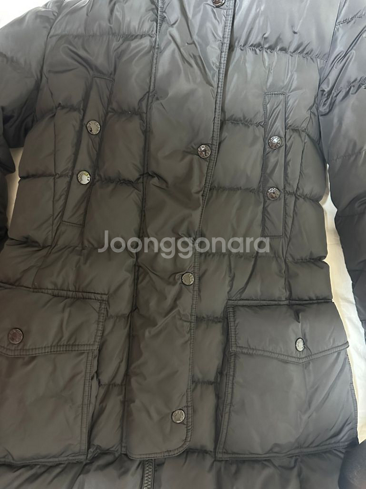 몽클레어 클로에 블랙 라쿤퍼 1사이즈--8