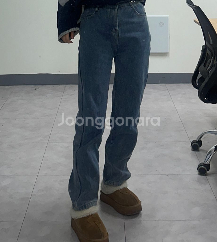 옷장정리 ㅣ 기모청바지 와이드 데님팬츠 와이드핏 기모바--4