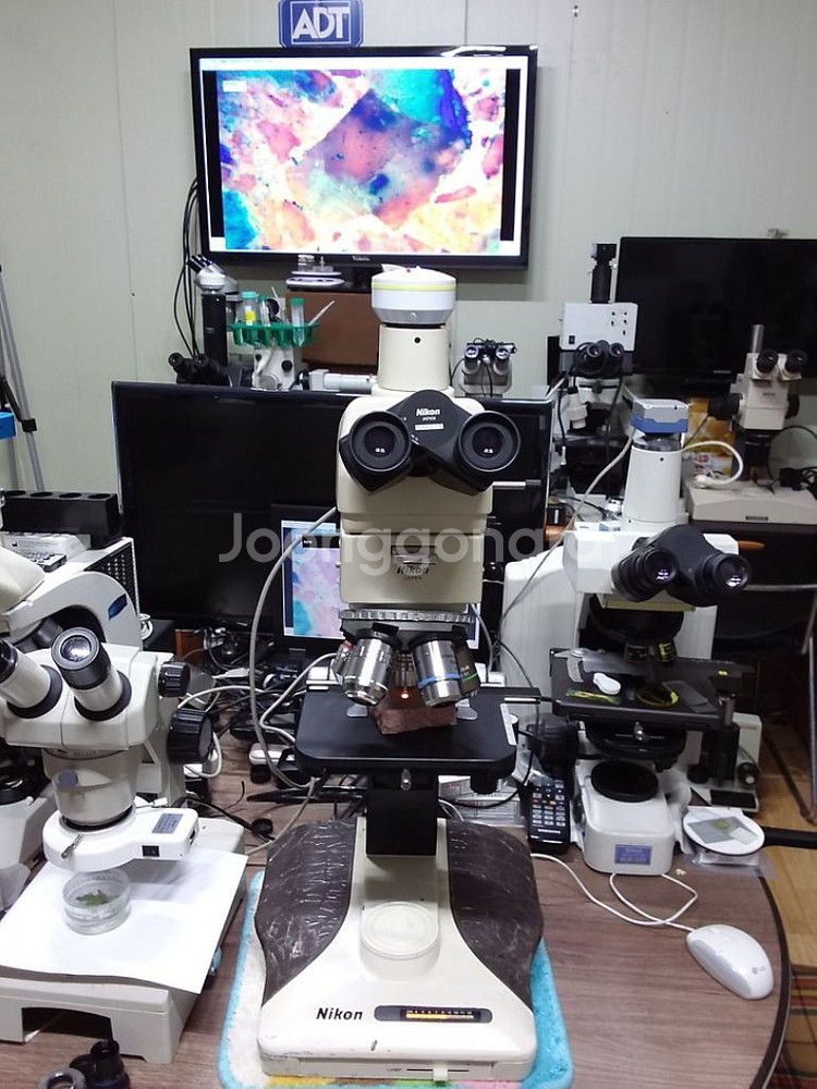 NIKON 3안CCD 금속편광현미경 대여렌탈--9
