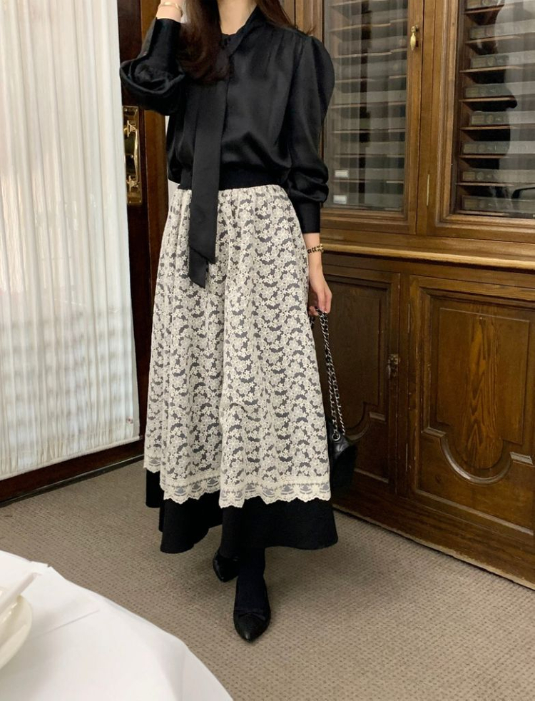 바이씨니 겹벚꽃 스커트--1