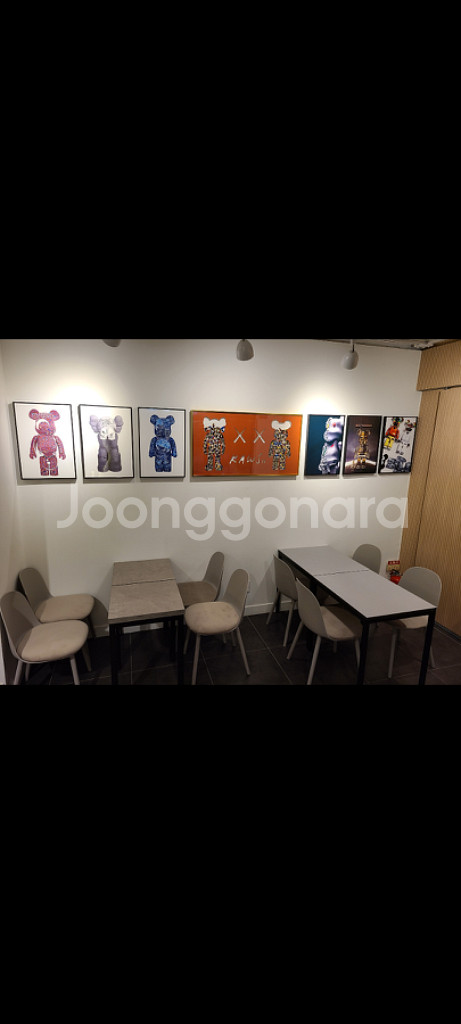 명품 팝아트 레고 피규어 카우스 베어브릭 대형 액자--5