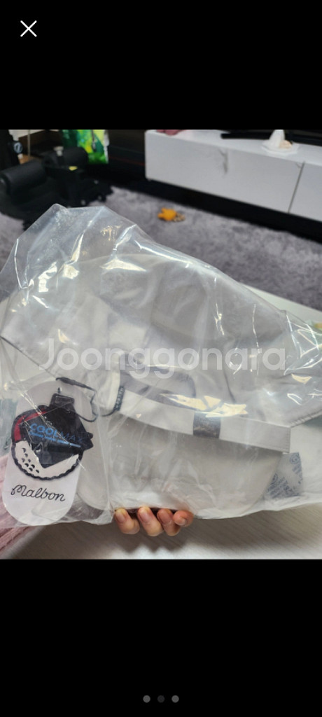 새상품 말본 스크립트 캡 골프 모자--1