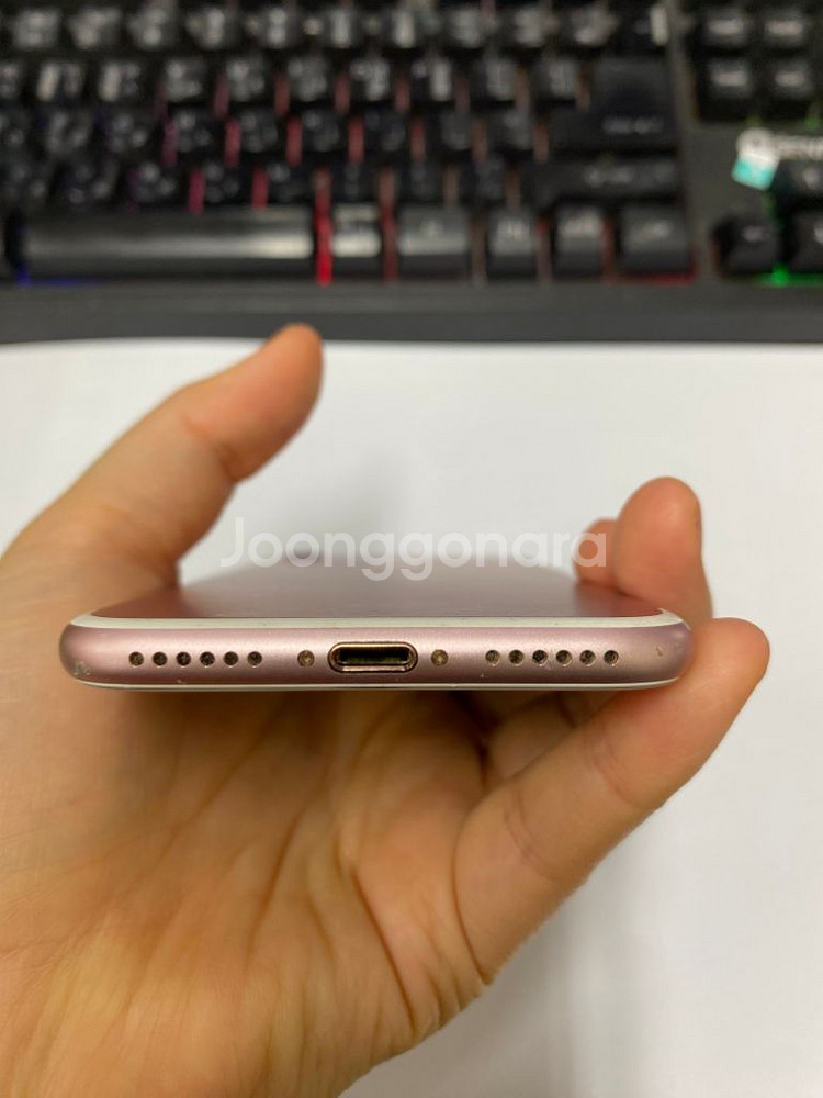 아이폰7 로즈골드 A급 128GB 배터리100%--6