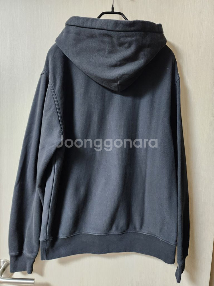 (정품) 20ss 스투시 로고 후드티 118364 블랙--1