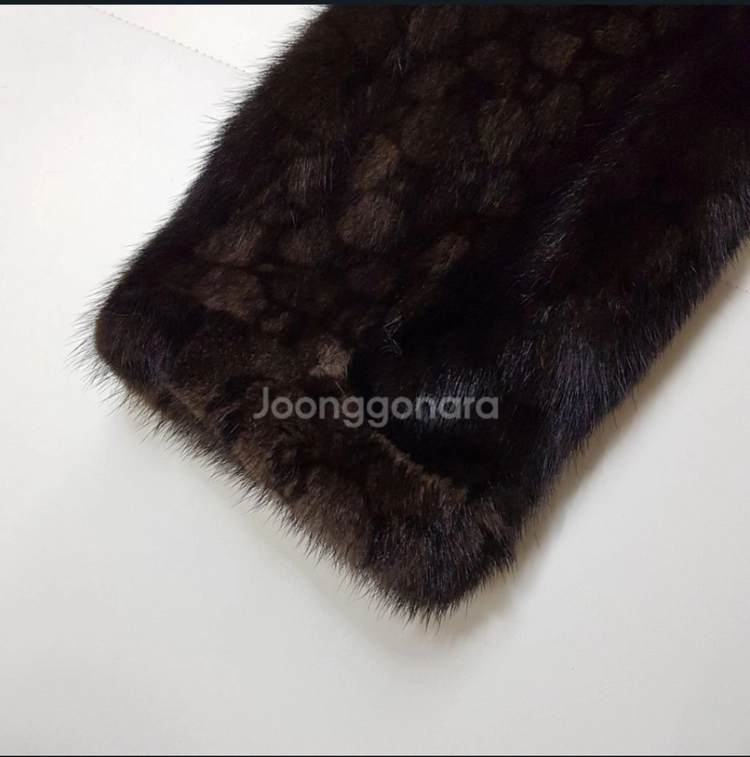 정품 크로커다일 천연 모피 여성 후드 밍크 코트 105 이미지