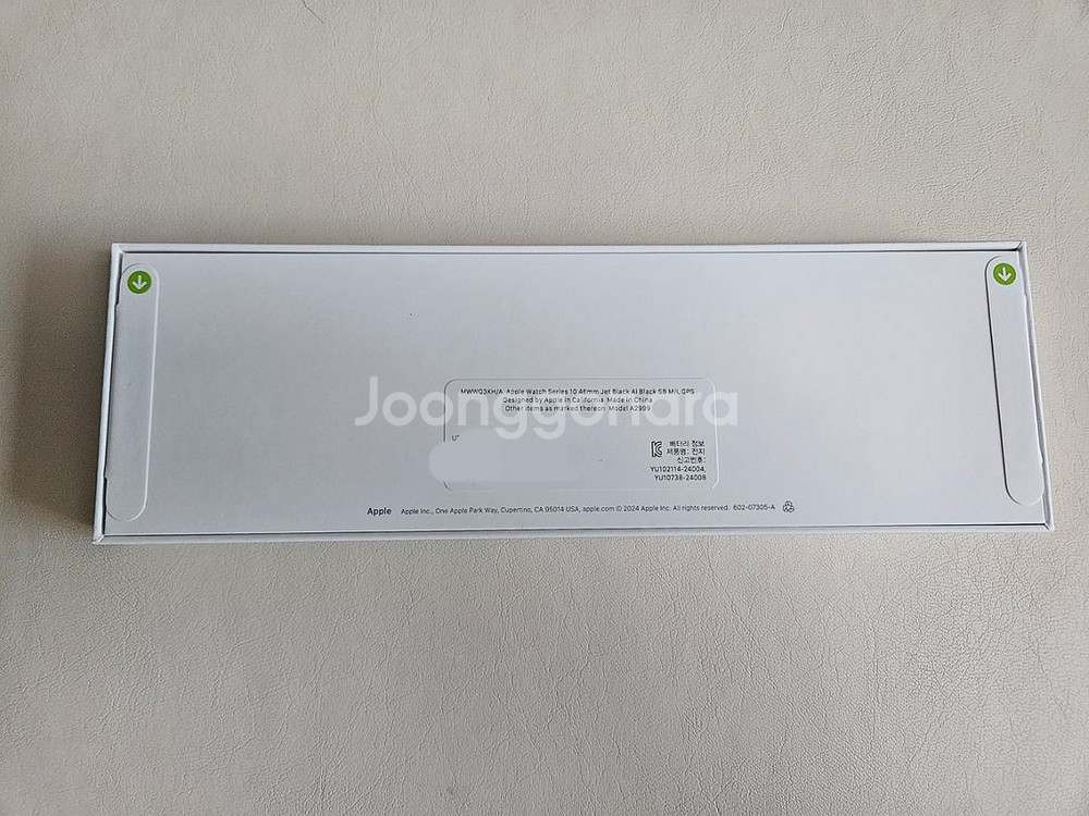 애플워치10 46mm M/L 제트블랙 미개봉--2