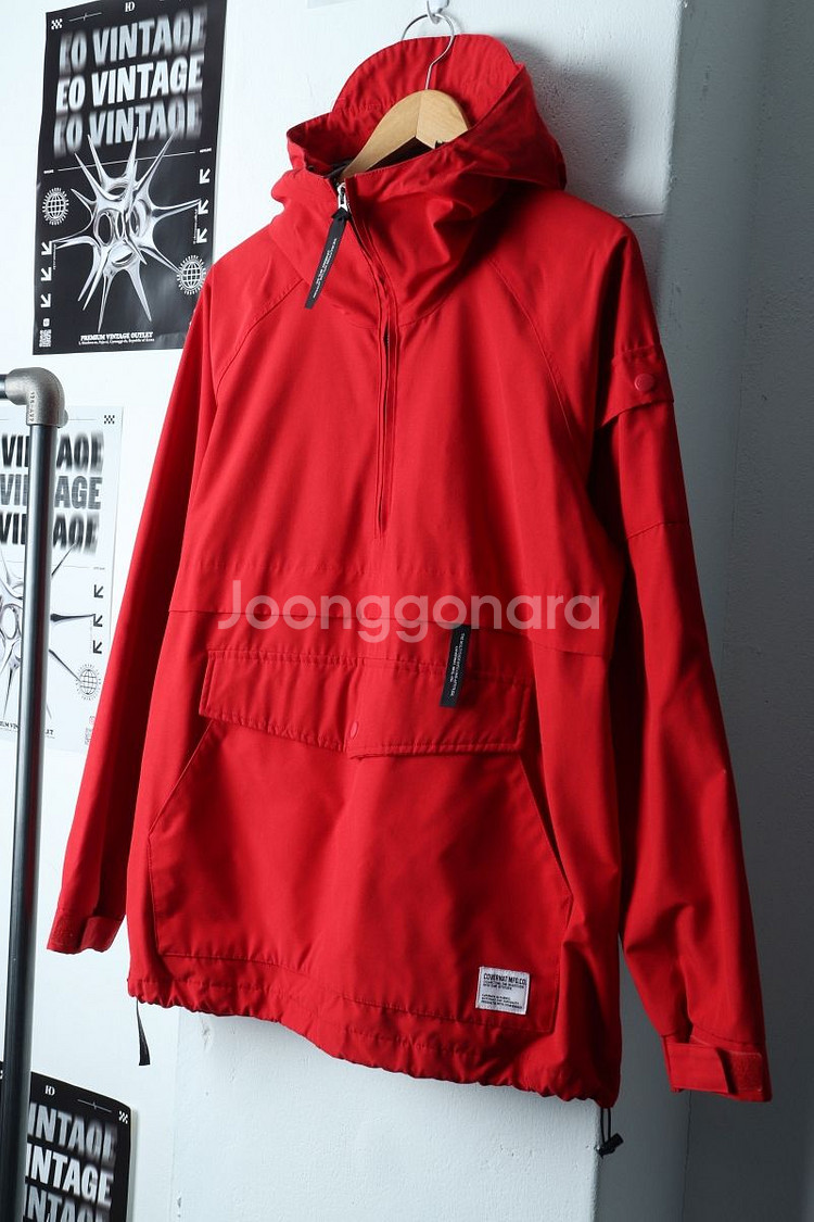 (XL) 커버낫 집업 바람막이 점퍼자켓 레드 아노락--0