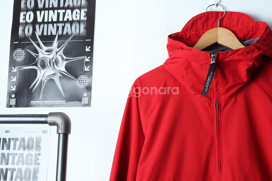 (XL) 커버낫 집업 바람막이 점퍼자켓 레드 아노락--2