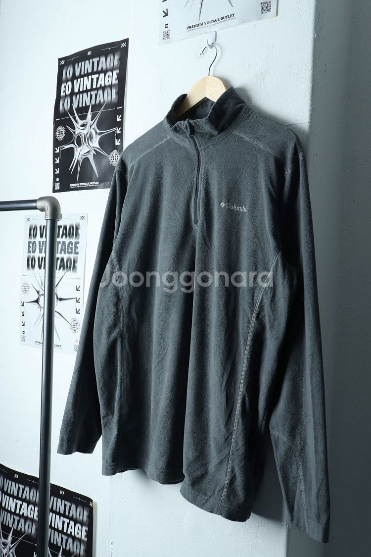 (L-XL) 컬럼비아 집업 바람막이 점퍼자켓 그레이--0
