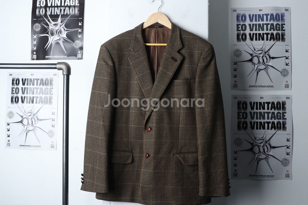 (XL) 닥스 정장 슈트 자켓 블레이저 체크 울--1