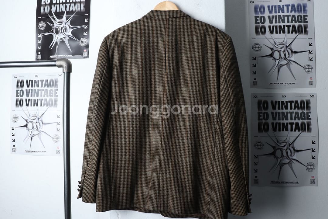 (XL) 닥스 정장 슈트 자켓 블레이저 체크 울--7