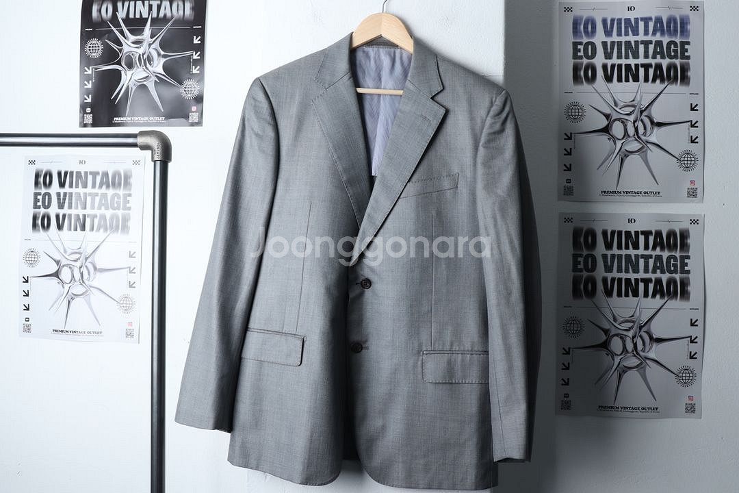 (XL) 지방시 정장 슈트 자켓 블레이저 그레이 울--1