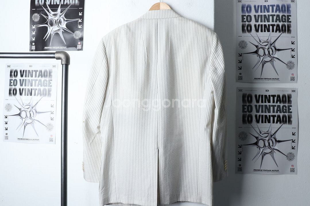(XL) 지방시 정장 슈트 자켓 블레이저 아이보리 울--8