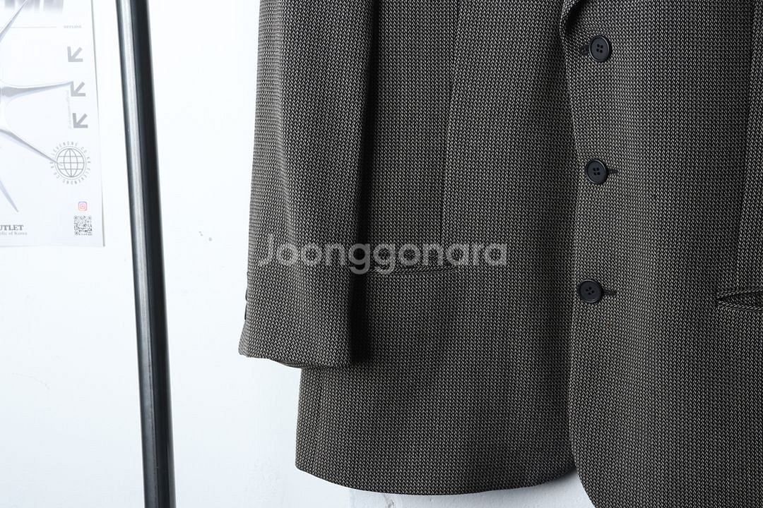 (L) 아르마니 정장 슈트 자켓 블레이저 울 올드스쿨--3