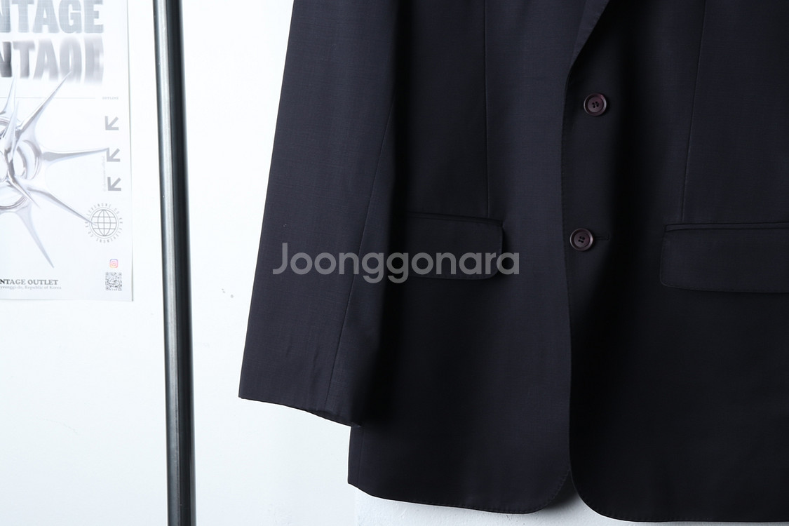 (L) 돌체앤가바나 정장 슈트 자켓 블레이저 네이비--3
