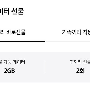 skt 데이터 2기가 2GB