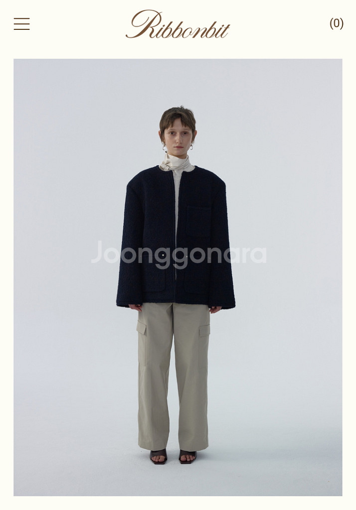 리본빛 Ness Tweed Jacket--1