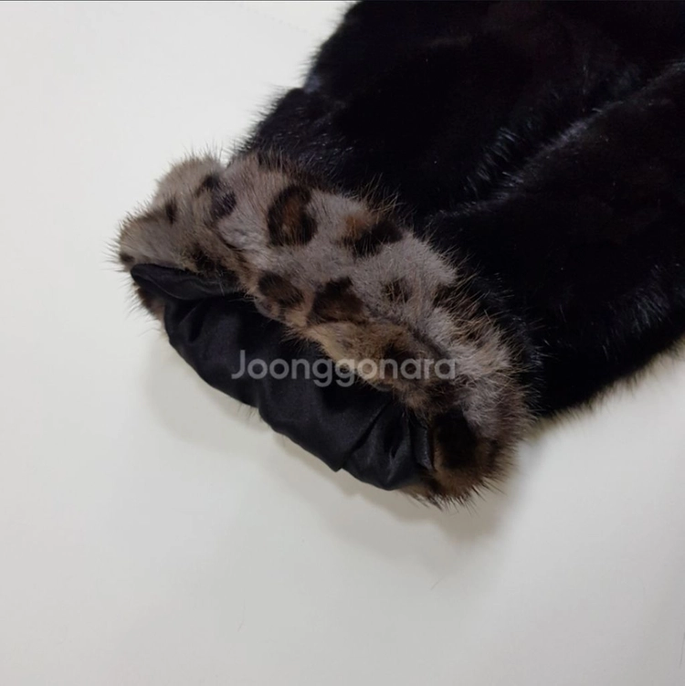 정품 리안 뉴욕 여성 후드 밍크 코트 85-90-160 이미지