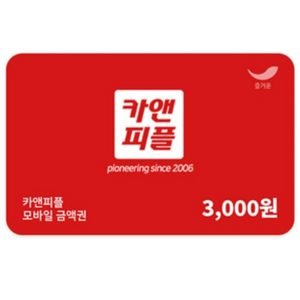 카앤피플 금액권 3000원