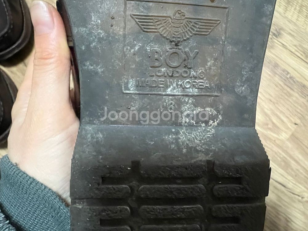 보이런던 키높이로퍼 6사이즈 가죽--6