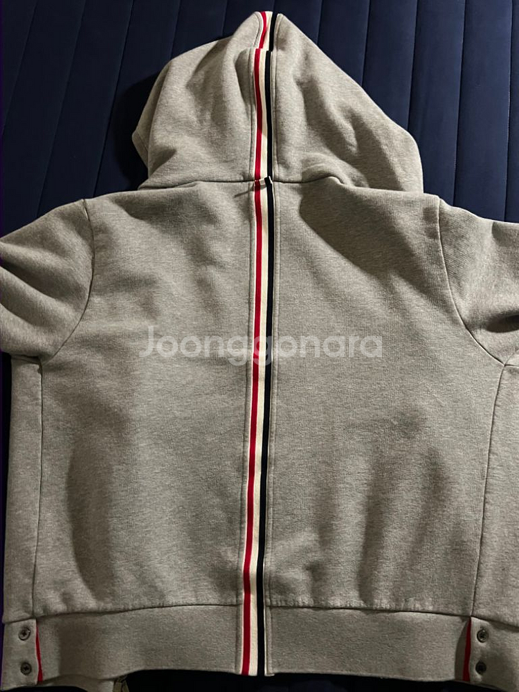 [2size] 톰브라운 백삼선 후드집업--1