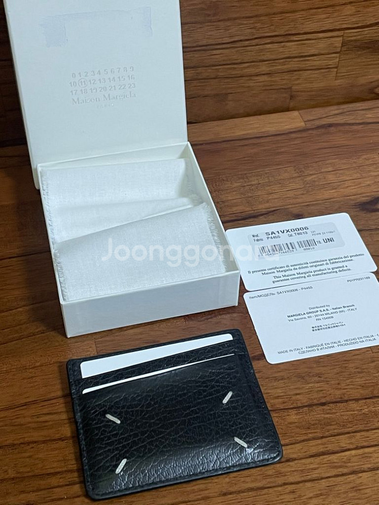 정품 메종 마르지엘라 카드지갑 풀박스--0