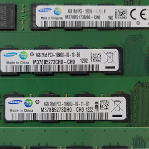 DDR3 삼성 pc3 4g 7개 + 보드