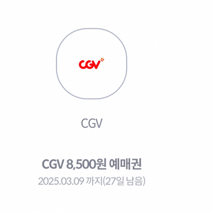 영화 티켓 cgv