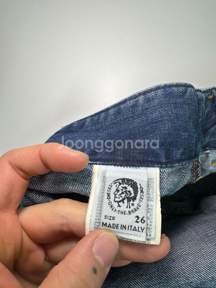 디젤 워싱 페인팅 부츠컷 데님팬츠 청바지--6
