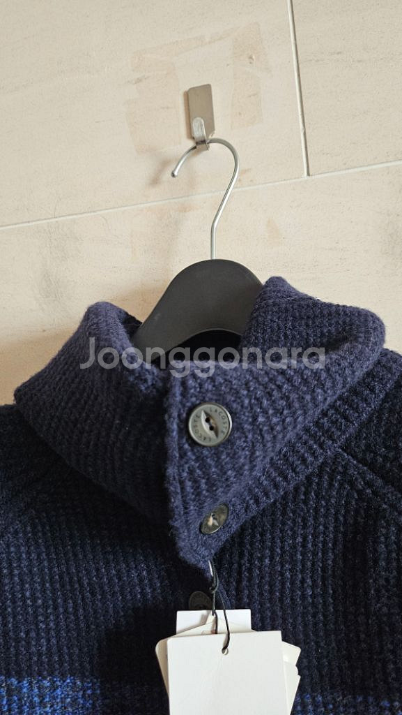 (정품)라코스테 (새상품) 컬러블록 니트 카디건--3