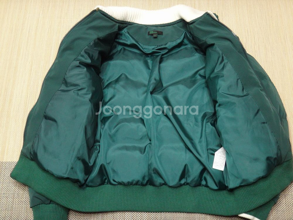 (S/90) 베네통 골프 니트카라 덕다운 패딩 점퍼--6