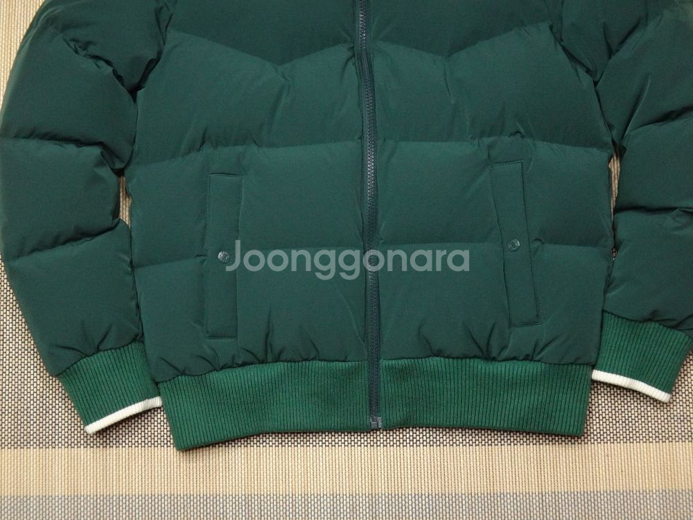 (S/90) 베네통 골프 니트카라 덕다운 패딩 점퍼--5