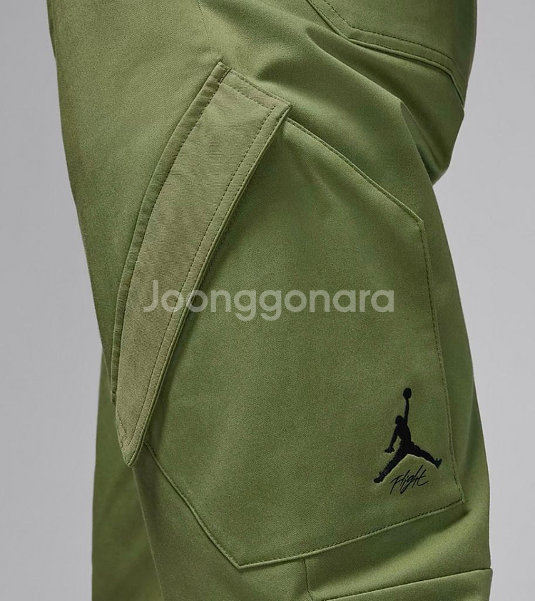 나이키 조던 플라이트 올리브 그린 조거 팬츠 36사이즈--3