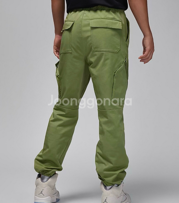 나이키 조던 플라이트 올리브 그린 조거 팬츠 36사이즈--2