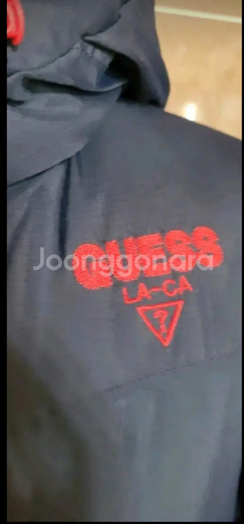 (키즈155.여성S사이즈)게스 오리털 패딩--5