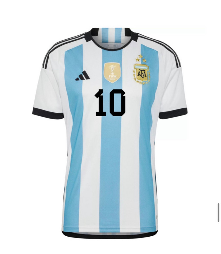 아디다스 아르헨티나 국대 리오넬 메시 3성 유니폼 3X--2