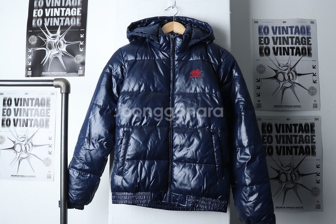 (S) 디키즈 패딩 점퍼자켓 새상품 네이비 한정판--1