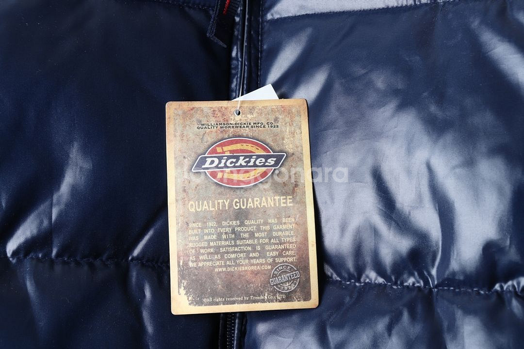 (S) 디키즈 패딩 점퍼자켓 새상품 네이비 한정판--5