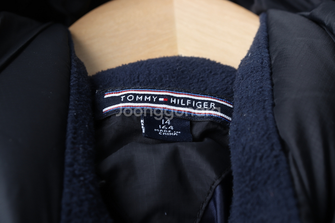 W(S-M) 타미힐피거 패딩 점퍼자켓 아동 블랙--4