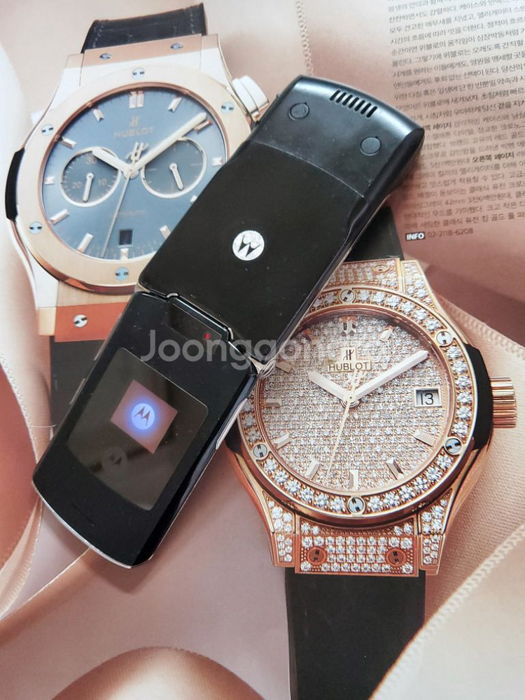 올드폰 모토로라 ms500w 레이저룩 블랙실버--4