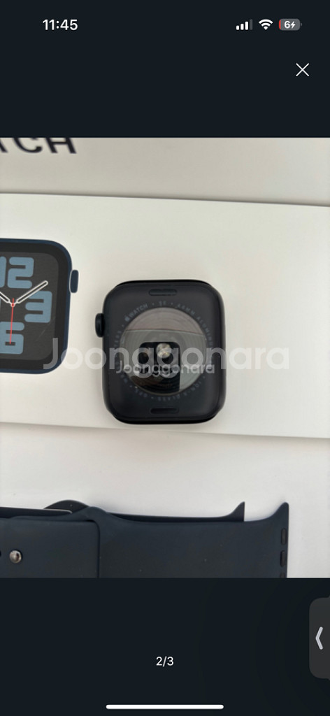 애플워치 SE2 44mm 풀박스 스트랩2개--1