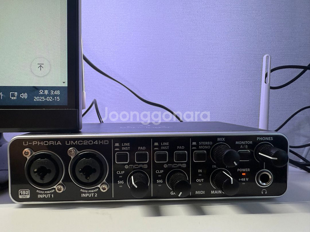 베링거 umc204 hd 오디오 인터페이스--0