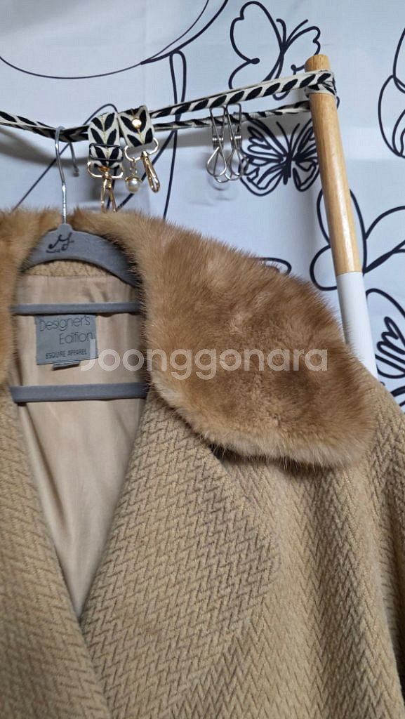 여성 에디션 밍크 반코트--1